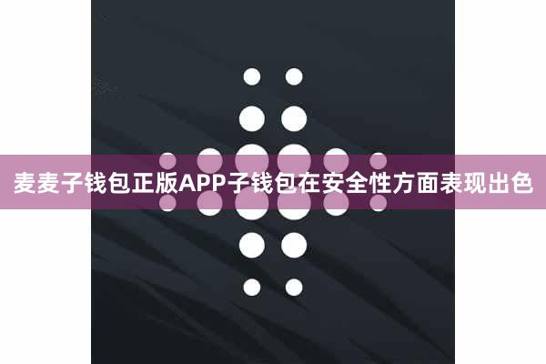 麦麦子钱包正版APP子钱包在安全性方面表现出色