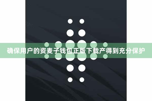 确保用户的资麦子钱包正版下载产得到充分保护